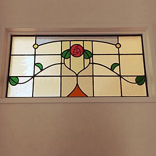 玄関/入り口/ステンドグラスの近影です。/ステンドグラス/玄関ホールのインテリア実例 - 2016-06-05 18:15:40