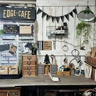 机/DIY/男前も可愛いも好き/EDGE-CAFE/ステンシル...などのインテリア実例 - 2016-12-15 17:21:48