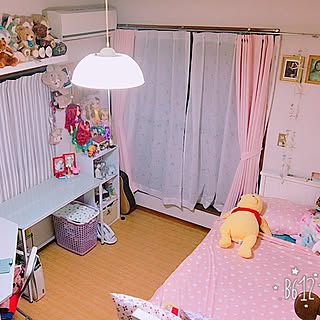 部屋全体/IKEA/寝室/ピンク♡/ぬいぐるみ好き...などのインテリア実例 - 2017-07-15 01:08:49