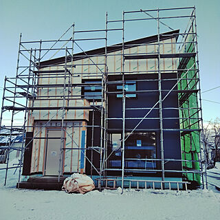 玄関/入り口/狭小住宅/片流れ屋根/新築建築中/建坪28坪...などのインテリア実例 - 2018-12-14 08:20:29