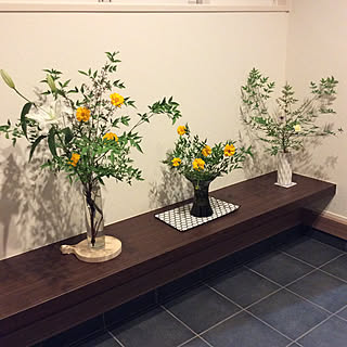 庭の花を生ける/庭の花/南天/ブラウン/花のある暮らし...などのインテリア実例 - 2019-05-31 22:53:39