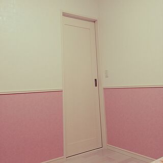 部屋全体/ピンク×ホワイト/パリの子ども部屋/子供部屋/ピンク...などのインテリア実例 - 2016-03-29 20:33:42