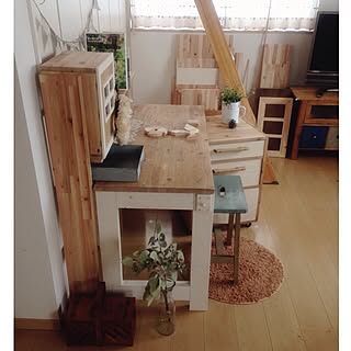 学習机diy 女の子用って楽しい のインテリア 手作りの実例 Roomclip ルームクリップ