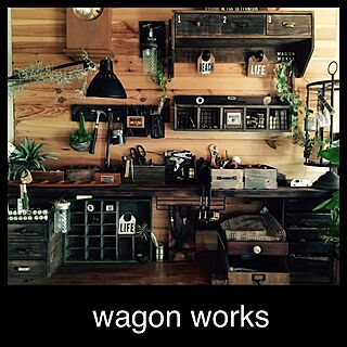壁/天井/IG→wagonworks/wagonworks/DIY/セリア...などのインテリア実例 - 2015-05-26 19:17:25
