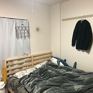 寝室/IKEA/ベッド/一人暮らし/北欧...などのインテリア実例 - 2021-01-12 01:47:37