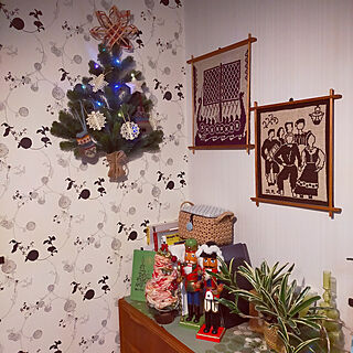 壁/天井/クリスマス/壁掛けツリー/北欧のインテリア実例 - 2022-12-19 18:59:15