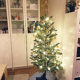リビング/IKEA/ニトリ/クリスマスツリー/手作りクッションのインテリア実例 - 2016-12-09 20:53:42