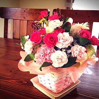 机/お花のインテリア実例 - 2013-06-13 09:38:09