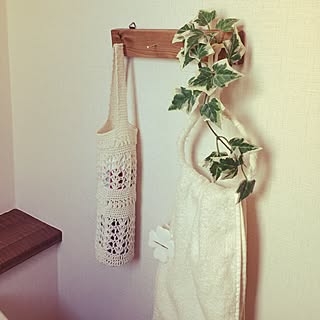 バス/トイレ/DIY/ハンドメイド♡/手作り/白が好き♡...などのインテリア実例 - 2017-03-22 09:35:28