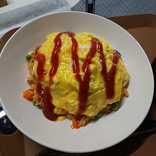 キッチン/いいね！ありがとうございます◡̈♥︎/オムライス大好き/たまご料理のインテリア実例 - 2024-02-23 20:29:04