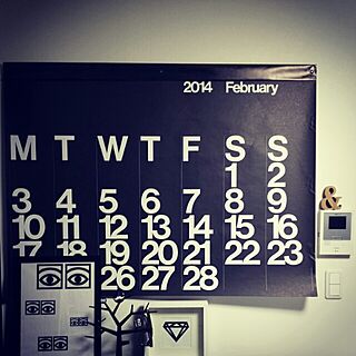 リビング/stendig calendar2014/白黒/IKEA/3COINS...などのインテリア実例 - 2014-02-12 13:32:33