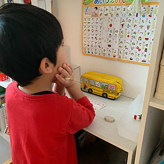 カラーボックス/男の子と暮らす。/お支度スペース/子供部屋 男の子/男の子の部屋...などのインテリア実例 - 2021-02-09 17:06:43