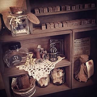 ヴィンテージ アンティーク ウッドボックス 木箱 ラージキャビネット