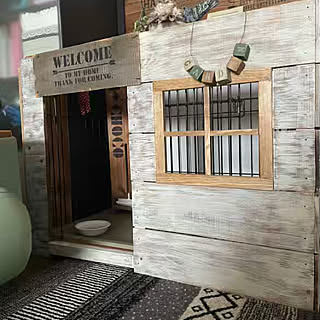 ゲージDIY/犬小屋DIY/100均/収納DIY /ハンドメイド...などのインテリア実例 - 2022-04-24 18:38:37