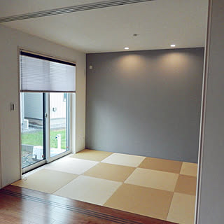 部屋全体/美草畳/グレーの壁/入居前/和室のインテリア実例 - 2017-10-17 16:05:28