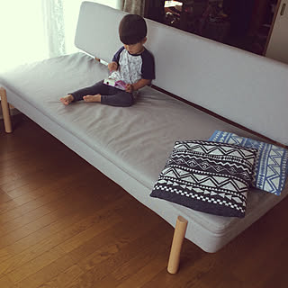 セリア/初投稿/IKEA/存在感たっぷり/グレーのソファ...などのインテリア実例 - 2019-07-11 10:30:27