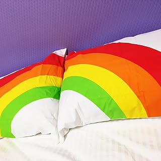 ベッド周り/Rainbow/ピローケースのインテリア実例 - 2016-12-12 17:56:01