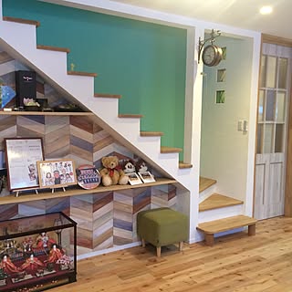 手作り階段のインテリア実例 ｜ RoomClip（ルームクリップ）