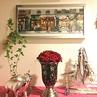 玄関/入り口/植物/アクセサリーディスプレイ/絵/薔薇...などのインテリア実例 - 2012-12-08 00:02:28