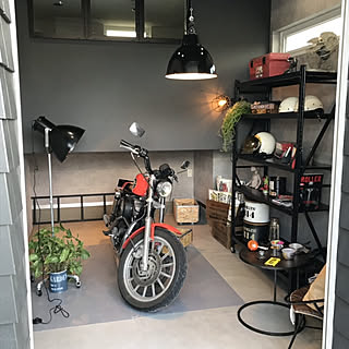 部屋全体/バイク/バイクガレージ/オカザキホーム/古道具...などのインテリア実例 - 2019-05-29 21:24:27