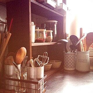 キッチン/DIY/セリア/改善したいなぁ(•⚗ั౪⚗ั•)のインテリア実例 - 2013-12-27 08:07:30