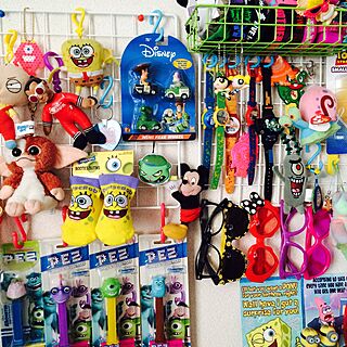 壁/天井/スポンジボブ/ガチャポン/PEZ/トイストーリー...などのインテリア実例 - 2016-10-15 16:18:39