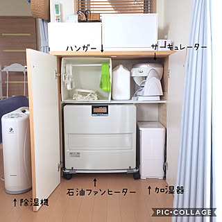 扉を開けたところ/使う場所の近くに収納する/エアコン下/ワイヤーネット/突っ張り棒...などのインテリア実例 - 2020-07-06 18:48:24