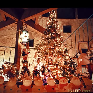 机/夜/クリスマス/サンタさん/クリスマスツリー3ｍ越えのインテリア実例 - 2015-12-24 22:38:47
