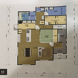 部屋全体/HM決定/マイホーム記録/キッチンから見渡せる/間取り1Fのインテリア実例 - 2018-06-20 00:26:48