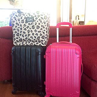 リビング/赤いソファー/スーツケースのインテリア実例 - 2016-08-21 14:51:59