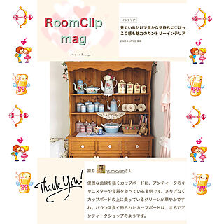 カップボード/カントリーインテリア♪/RoomClip mag/1969組/棚のインテリア実例 - 2020-06-08 14:31:45