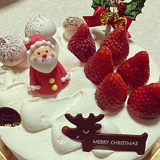 クリスマスケーキ/おやつ時間/机のインテリア実例 - 2020-12-26 22:32:25