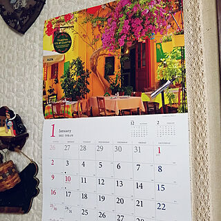 壁/天井/新年のご挨拶/カレンダー2022/カレンダーの景色/お花で溢れる街角...などのインテリア実例 - 2022-01-01 14:36:08