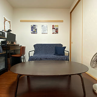 和室/ファブリックパネル/IKEA ソファーベッド/部屋全体のインテリア実例 - 2021-06-19 20:09:36
