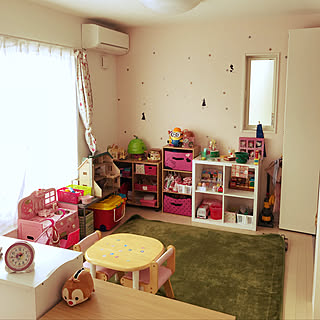 部屋全体/マザーガーデン木製おままごと/おもちゃ収納/オモチャ部屋/姉妹部屋...などのインテリア実例 - 2018-09-17 14:22:31