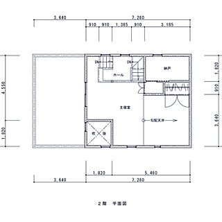 部屋全体/間取り図2F/間取り図/ひとり暮らし/ねこと暮らすのインテリア実例 - 2018-10-07 14:45:45