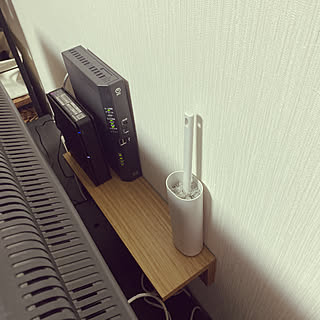 無印良品 壁に付けられる家具/無印良品/テレビ掃除/wifi/wifiルーター隠し...などのインテリア実例 - 2022-02-13 18:41:08