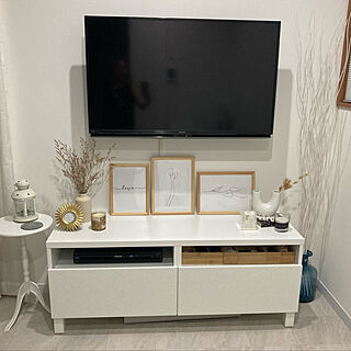 IKEA組み立て大変/北欧モダン/２人暮らし/シンプル/IKEAテレビボード...などのインテリア実例 - 2021-07-24 13:33:48