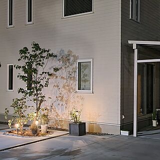 玄関/入り口/ガーデンライト/マルバノキ/はなみずき/ガーデンライトアップのインテリア実例 - 2023-07-21 06:16:36