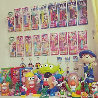 棚/disney/PEZ/リトルグリーンメン/リトルアーミーメン...などのインテリア実例 - 2015-01-03 15:08:00