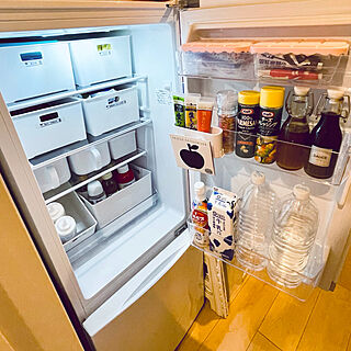 冷蔵庫の中/調味料ラベル/IKEA/一人暮らし/ワンルーム...などのインテリア実例 - 2021-02-27 17:50:57