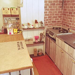 キッチン/3COINS/DIY/カフェ風/ナチュラル...などのインテリア実例 - 2016-05-22 12:35:56