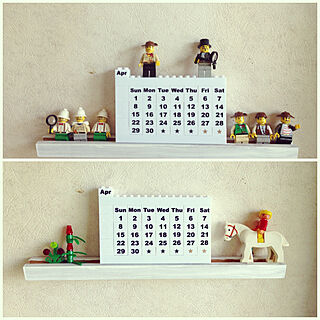 壁/天井/LEGOブロック/いつもいいねやコメありがとうございます♡/RCブロックカレンダー/RCプレゼント当選(♥´꒳`*)のインテリア実例 - 2018-04-22 12:52:31