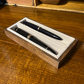 万年筆収納/筆置き/マイスターシュテュック/MONTBLANC/モンブラン...などのインテリア実例 - 2023-01-07 17:48:53