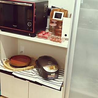 キッチン/リクシルカップボード/トマトは常温保存/IKEA/象印炊飯器...などのインテリア実例 - 2018-05-15 11:13:28