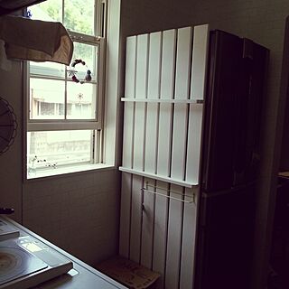 キッチン/DIY/冷蔵庫板壁/アイアンのインテリア実例 - 2014-06-15 15:54:59