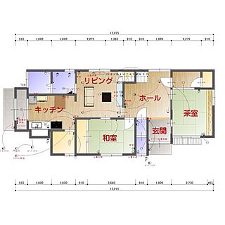 部屋全体/間取り図/中古物件/セルフリノベ/平面図...などのインテリア実例 - 2013-08-08 21:12:47