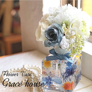 フラワーベース/グレイスハウス/grace_house13/ハンドメイド/手作り...などのインテリア実例 - 2019-04-18 16:36:05