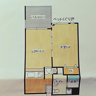 部屋全体/新居/うみがすき❤︎/一人暮らし/コンクリート...などのインテリア実例 - 2017-04-19 09:12:07