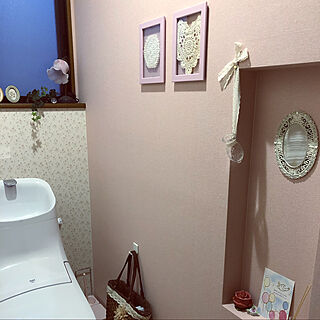 2階トイレ/ピンクもかわいい♡/ウォールデコレーション/RCに感謝❤︎です/ドジな私...などのインテリア実例 - 2019-11-18 11:19:33